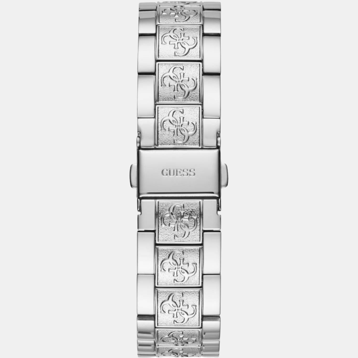 Guess Women Round Silver watch