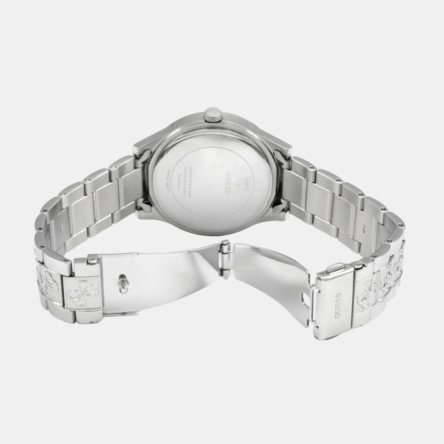 Guess Stainless Steel Round watch