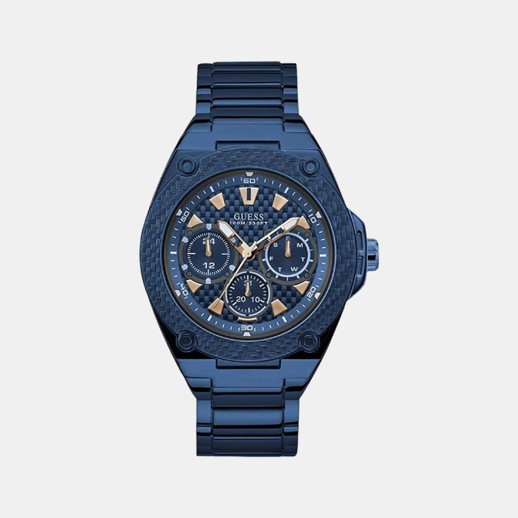 Guess Round Blue Chronograph watch