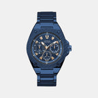 Guess Round Blue Chronograph watch