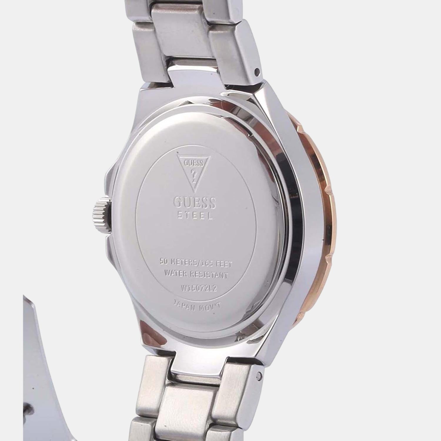 Guess Stainless Steel Round watch