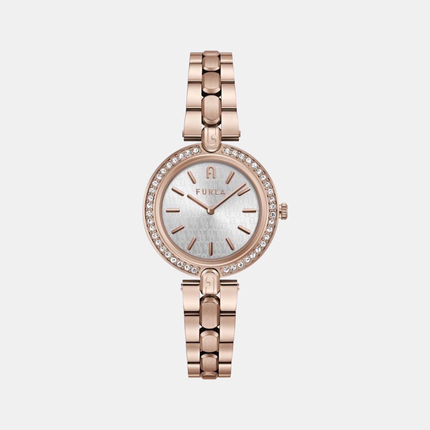 Furla Round Silver Analog watch