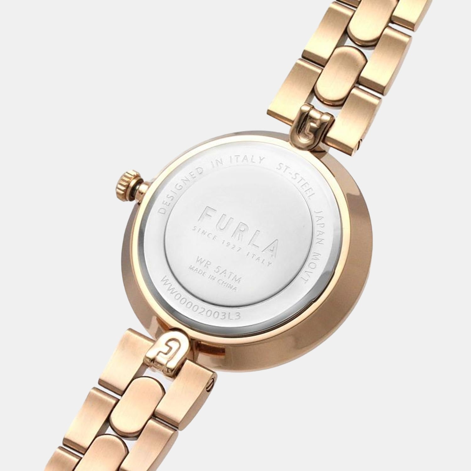Furla 33 mm Rose Gold Quartz watch