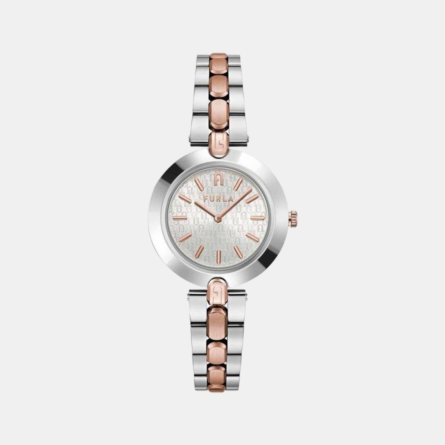 Furla Round Silver Analog watch