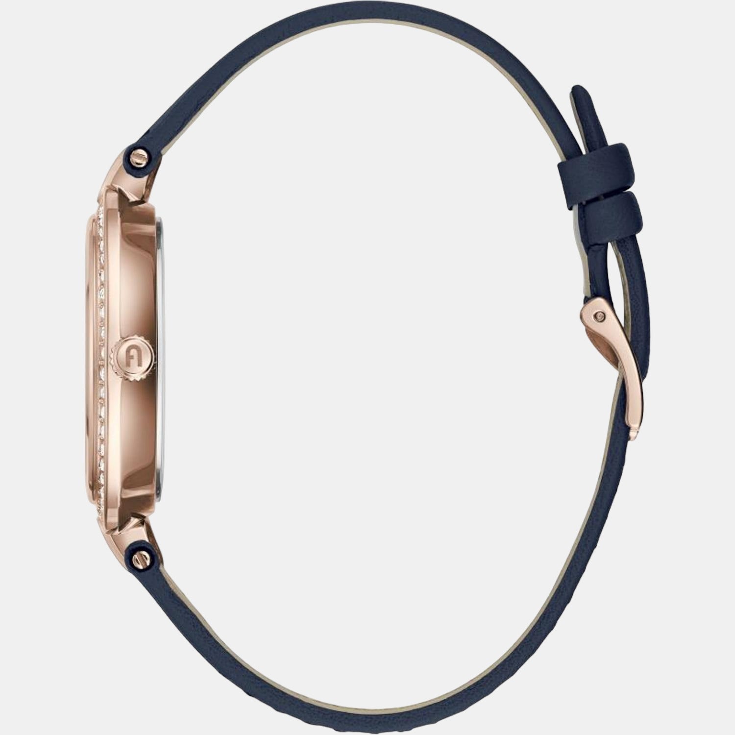 Furla Women Round Blue watch