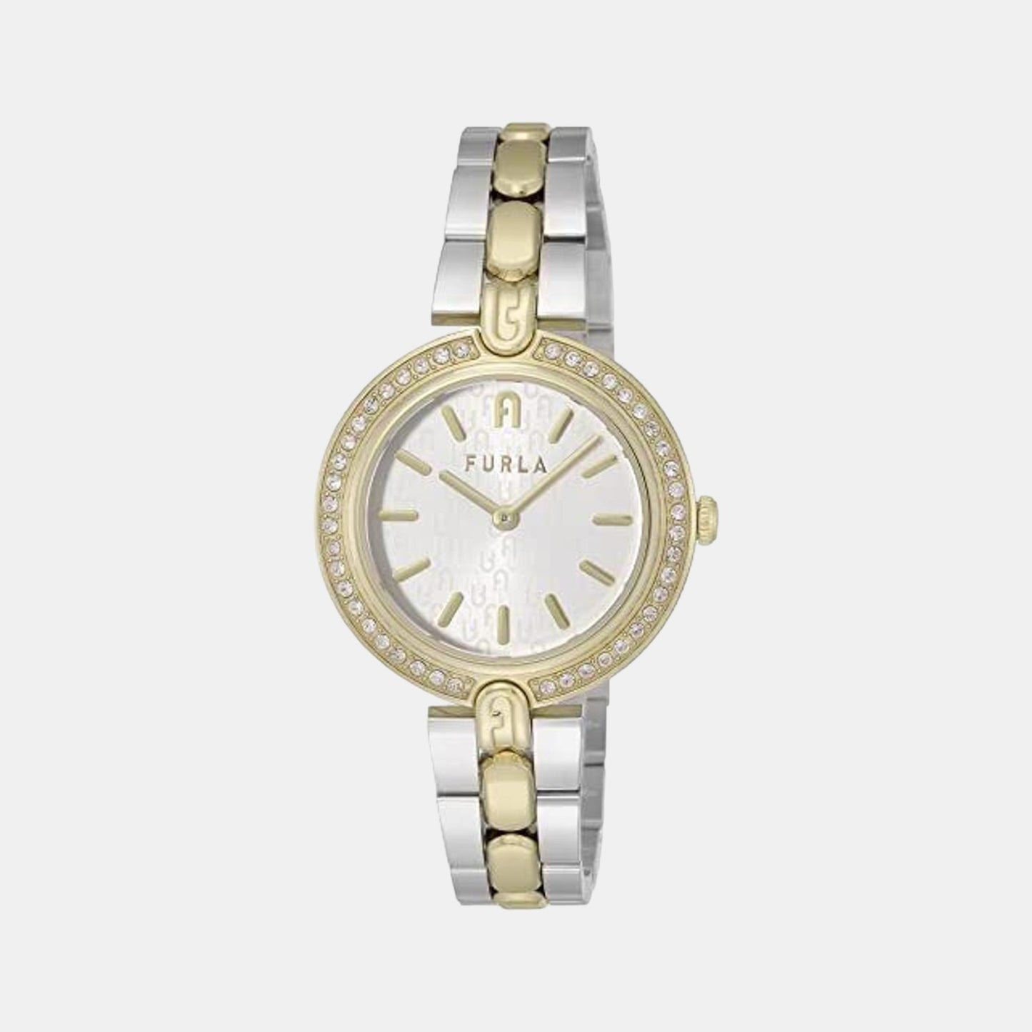 Female White Analog Stainless Steel Watch WW00002009L4