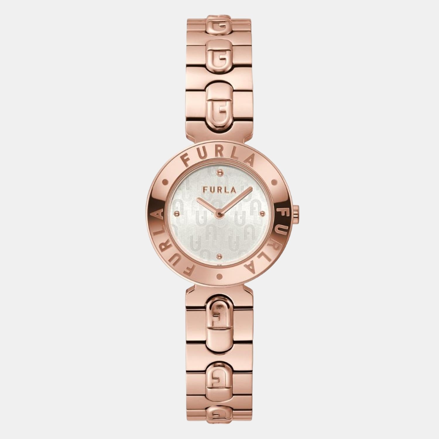 Furla Round Rose Gold Analog watch