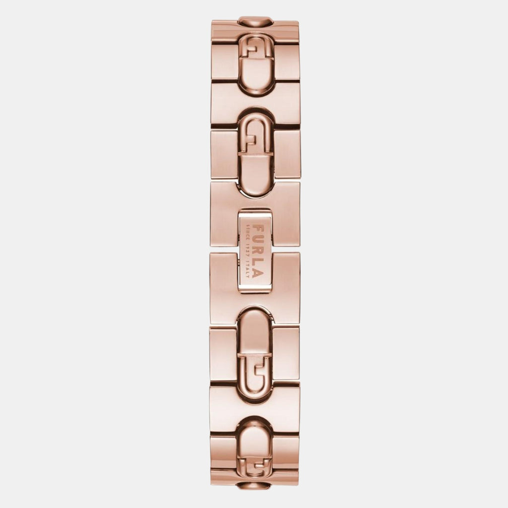 Furla Leather Rose Gold watch