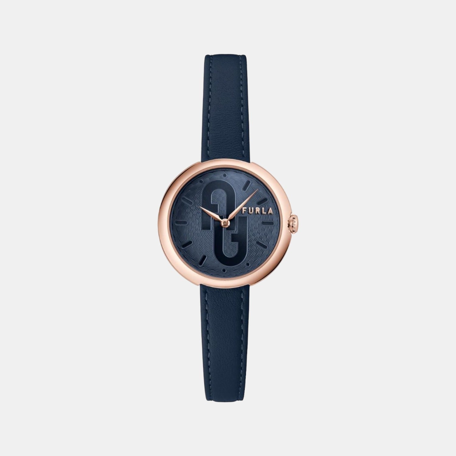 Furla Round Blue Analog watch