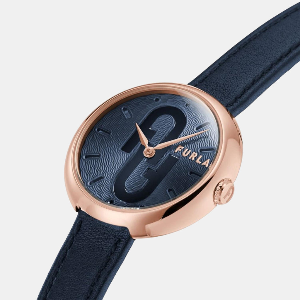 Furla Women Round Blue watch