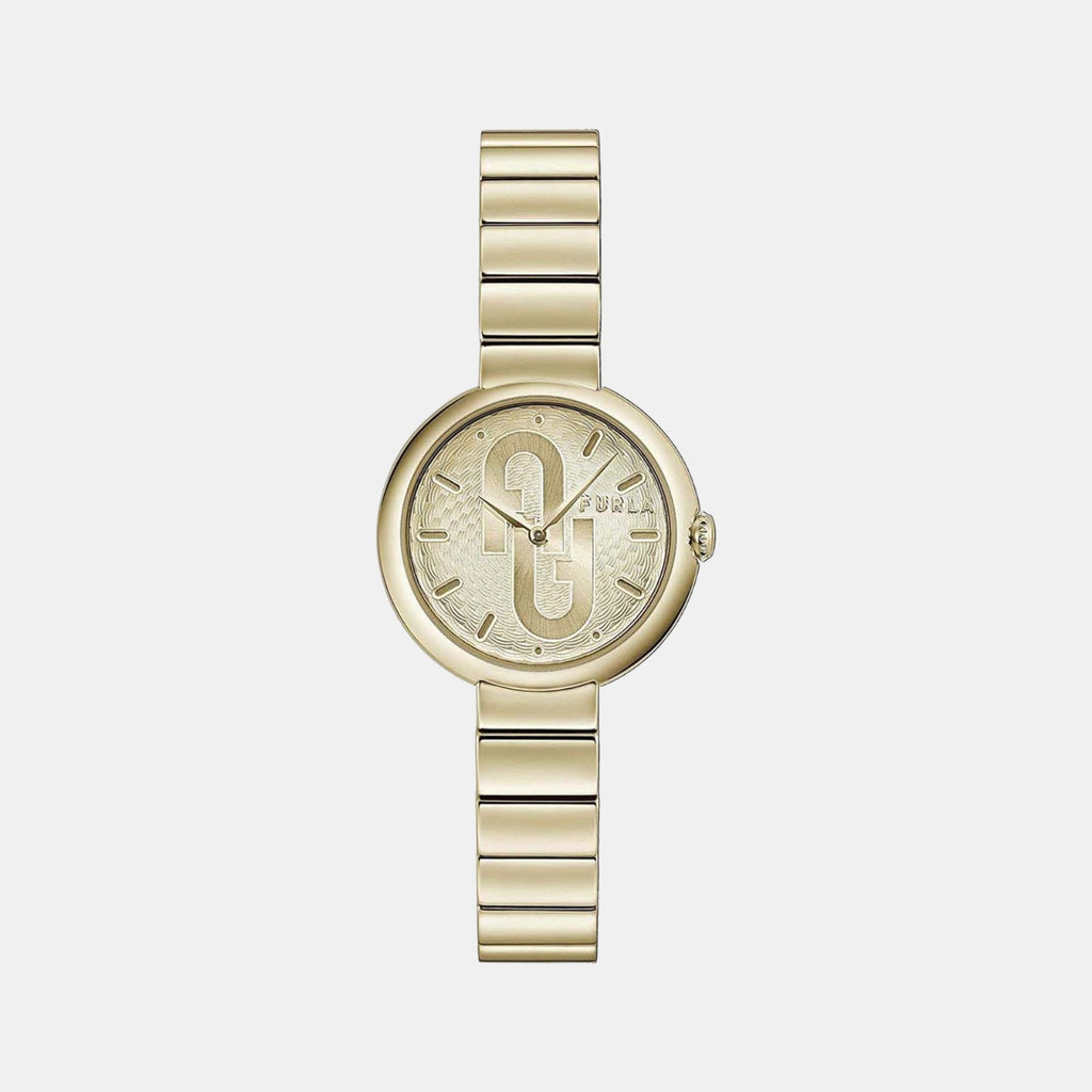 Furla Round Gold Analog watch