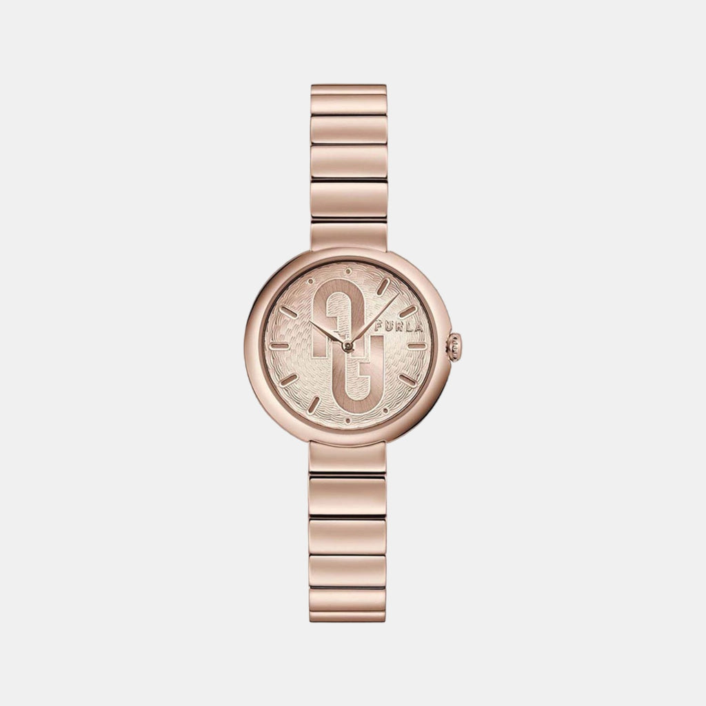 Furla Round Rose Gold Analog watch