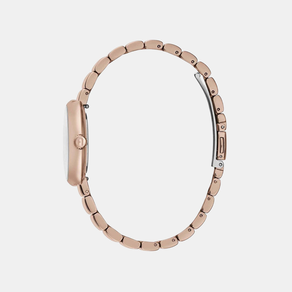 Furla Women Round Rose Gold watch