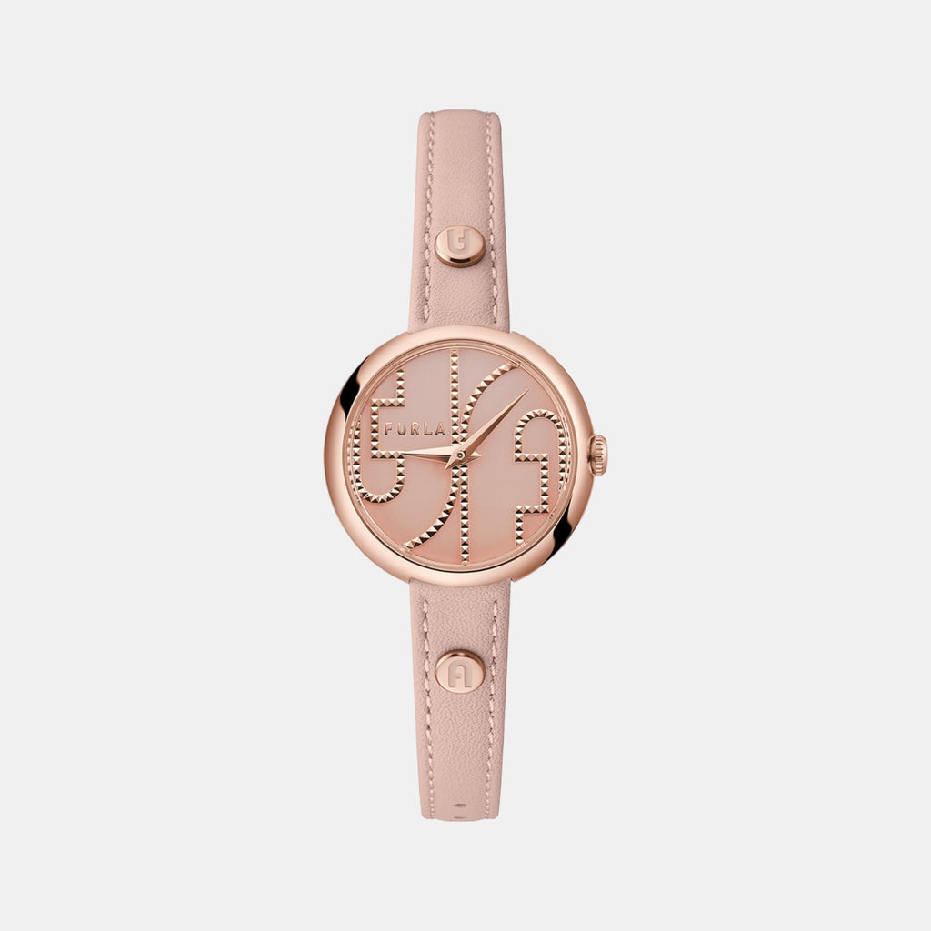Furla Round Rose Gold Analog watch