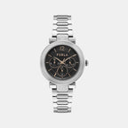 Furla Round Black Chronograph watch