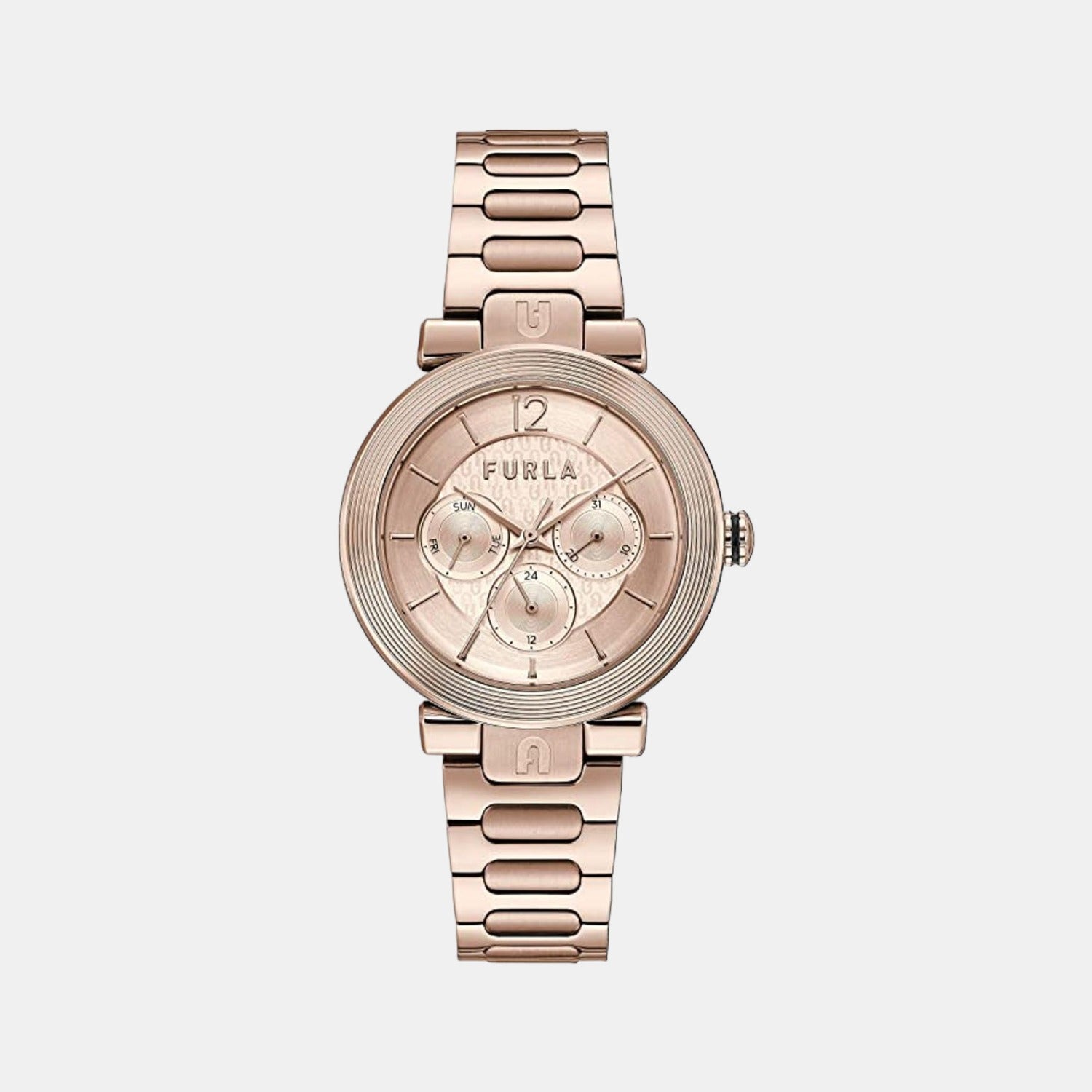 Furla Round Silver Chronograph watch