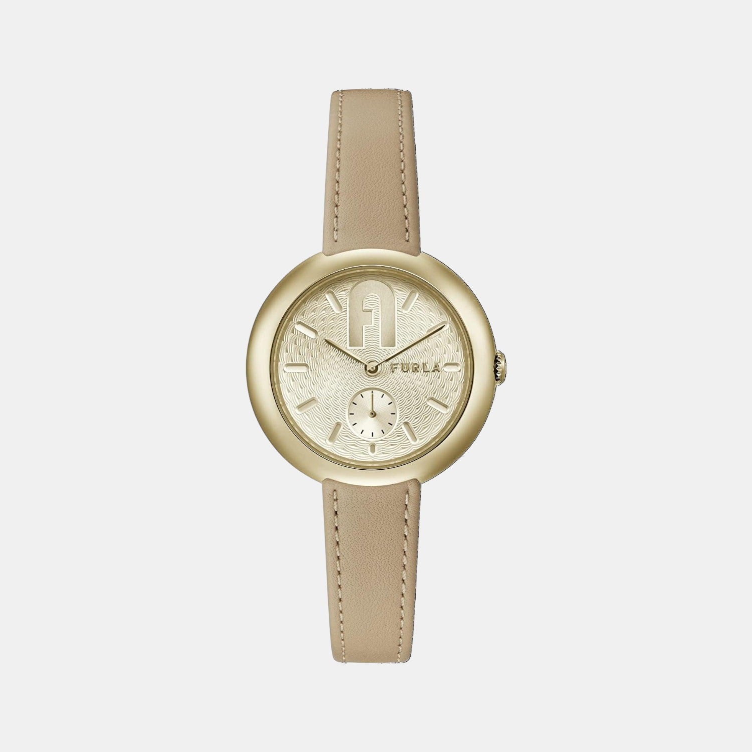 Furla Round Gold Analog watch