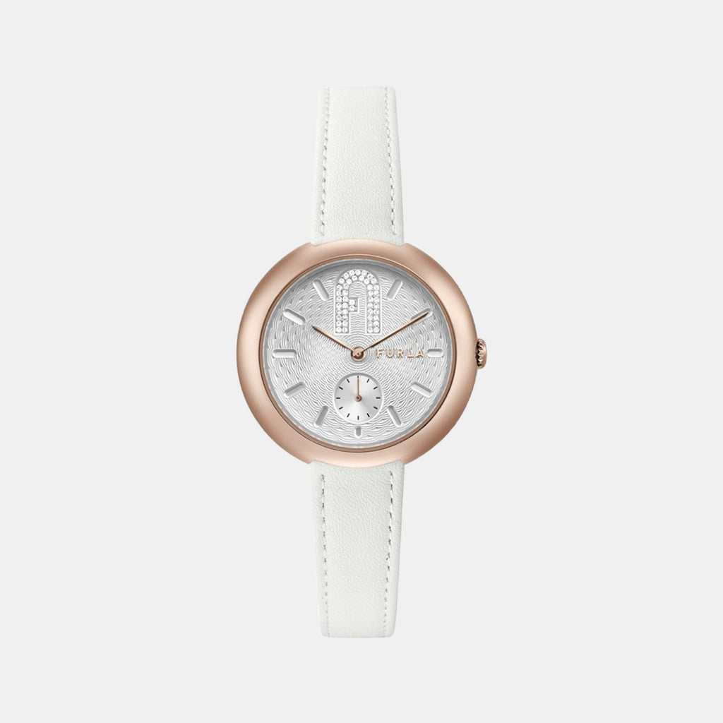 Furla Round Silver Analog watch