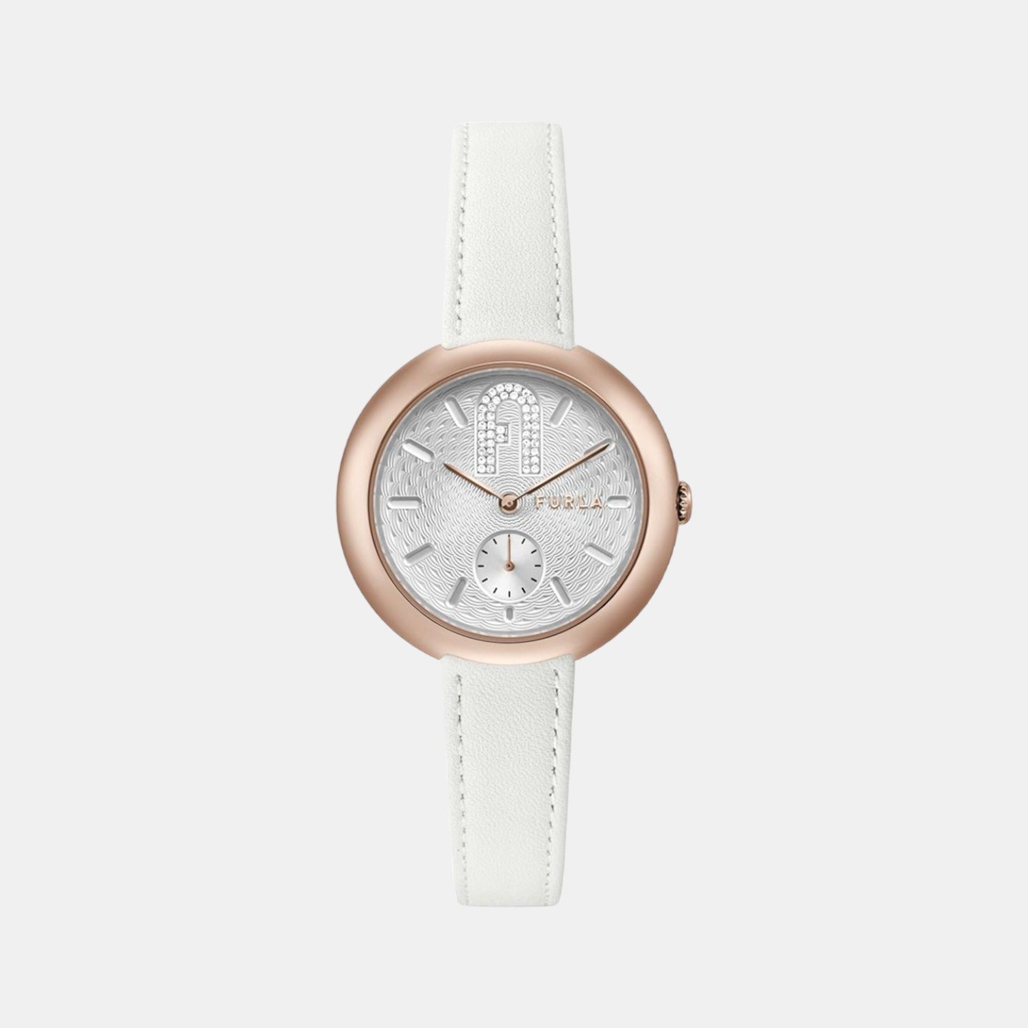 Furla Round Silver Analog watch