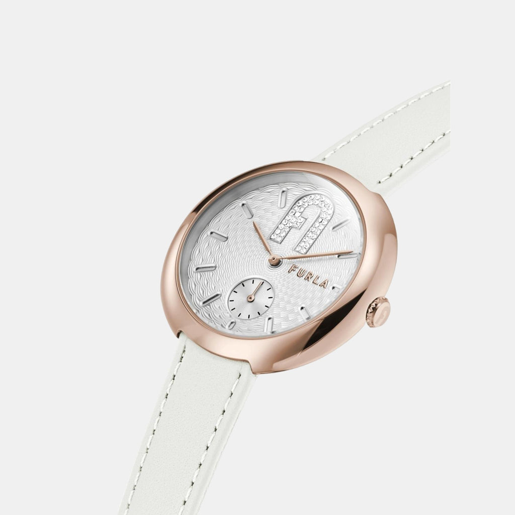 Furla Women Round Silver watch