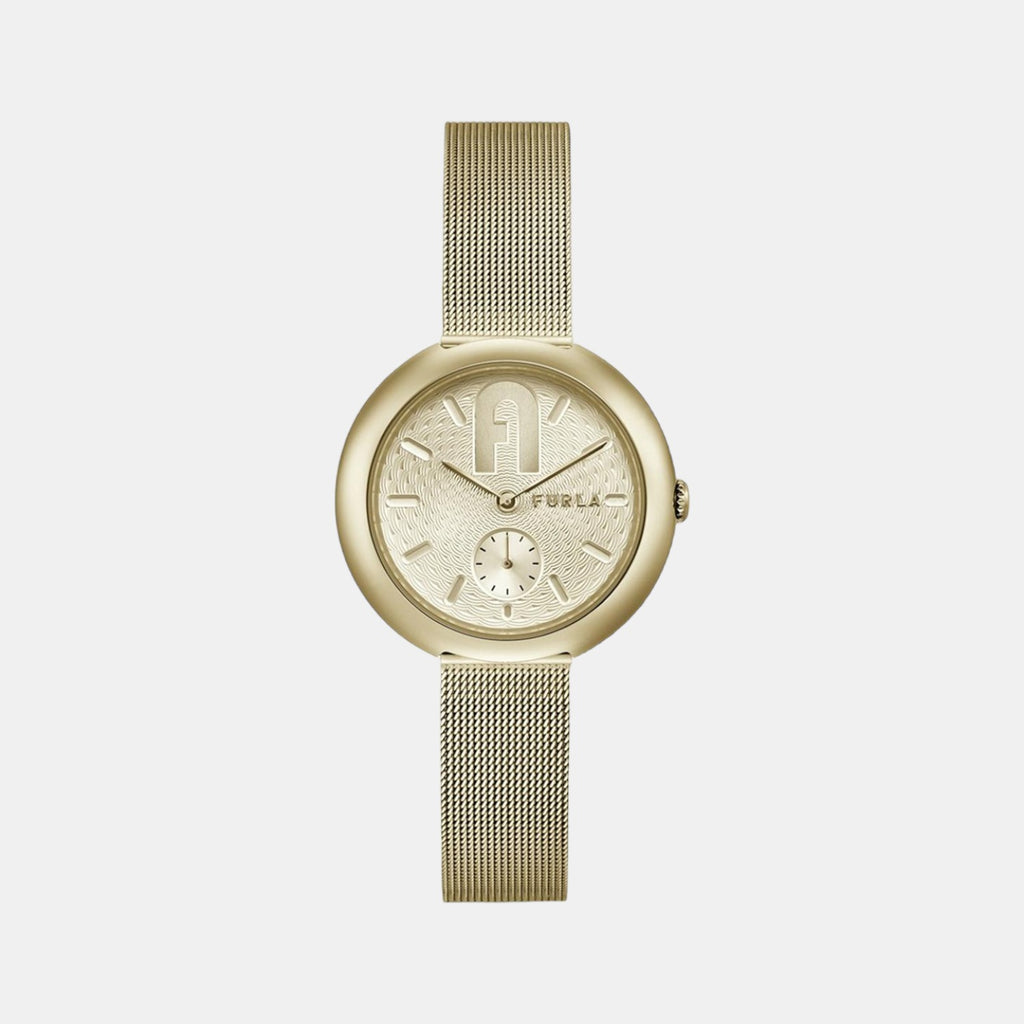 Furla Round Gold Analog watch
