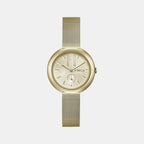 Furla Round Gold Analog watch