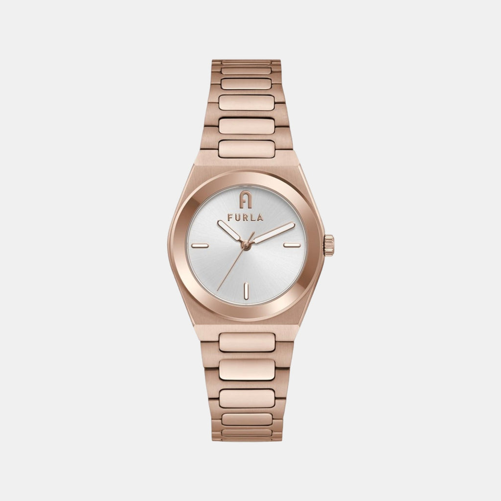 Furla Round Silver Analog watch