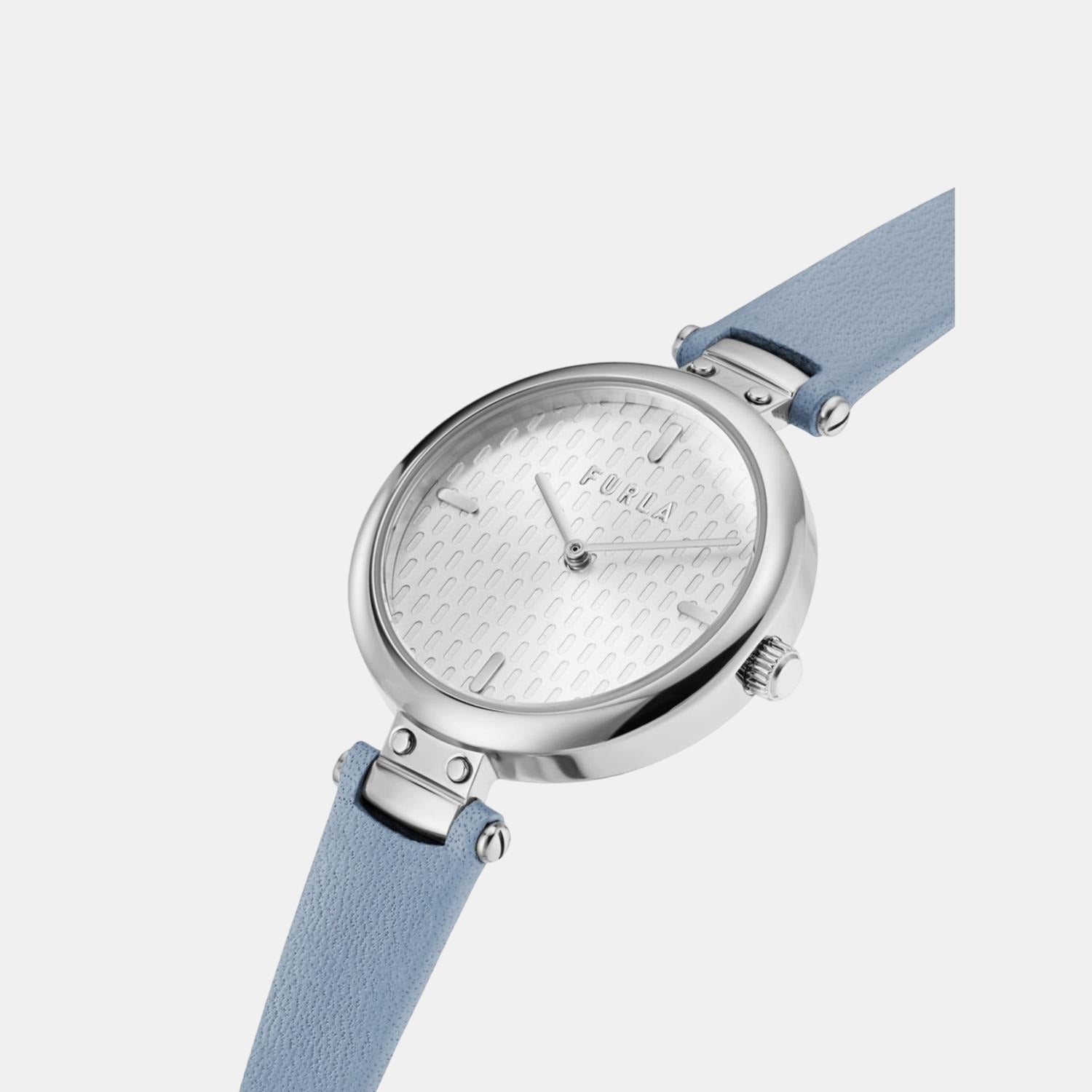 Furla Women Round Silver watch