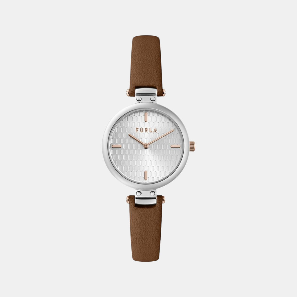 Furla Round Silver Analog watch