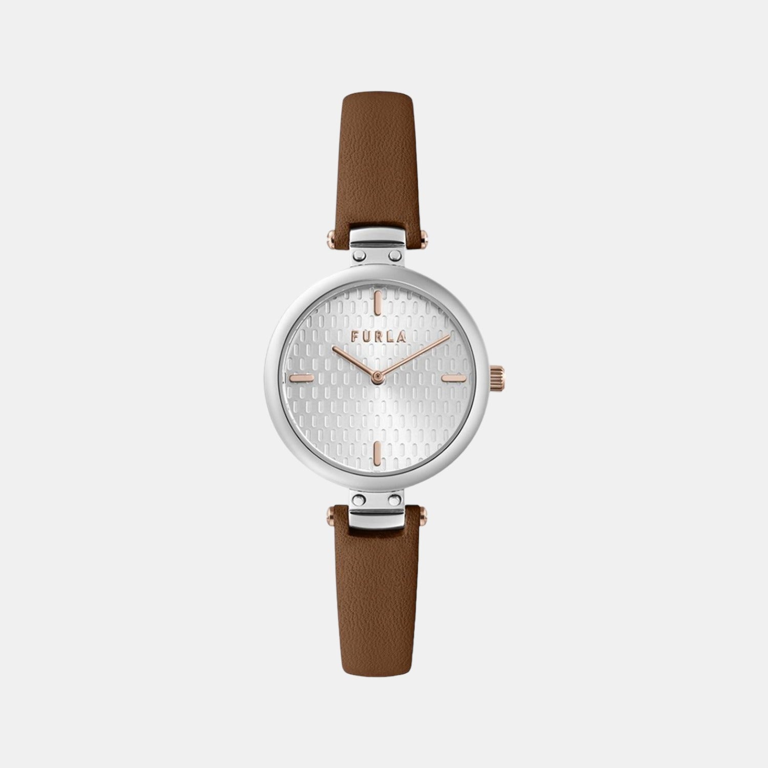 Furla Round Silver Analog watch