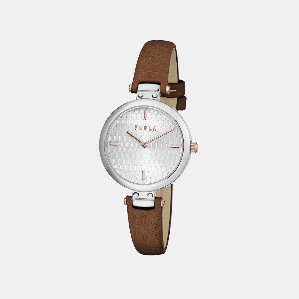 Furla Leather Silver watch