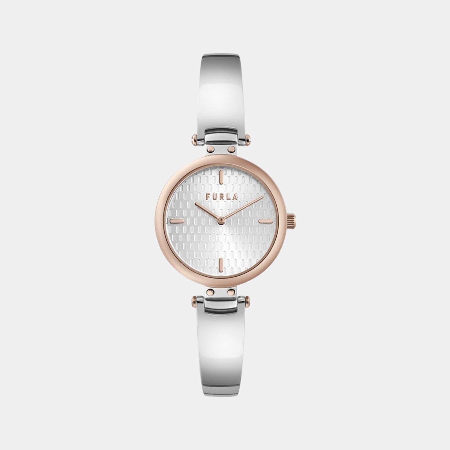 Furla Round Silver Analog watch
