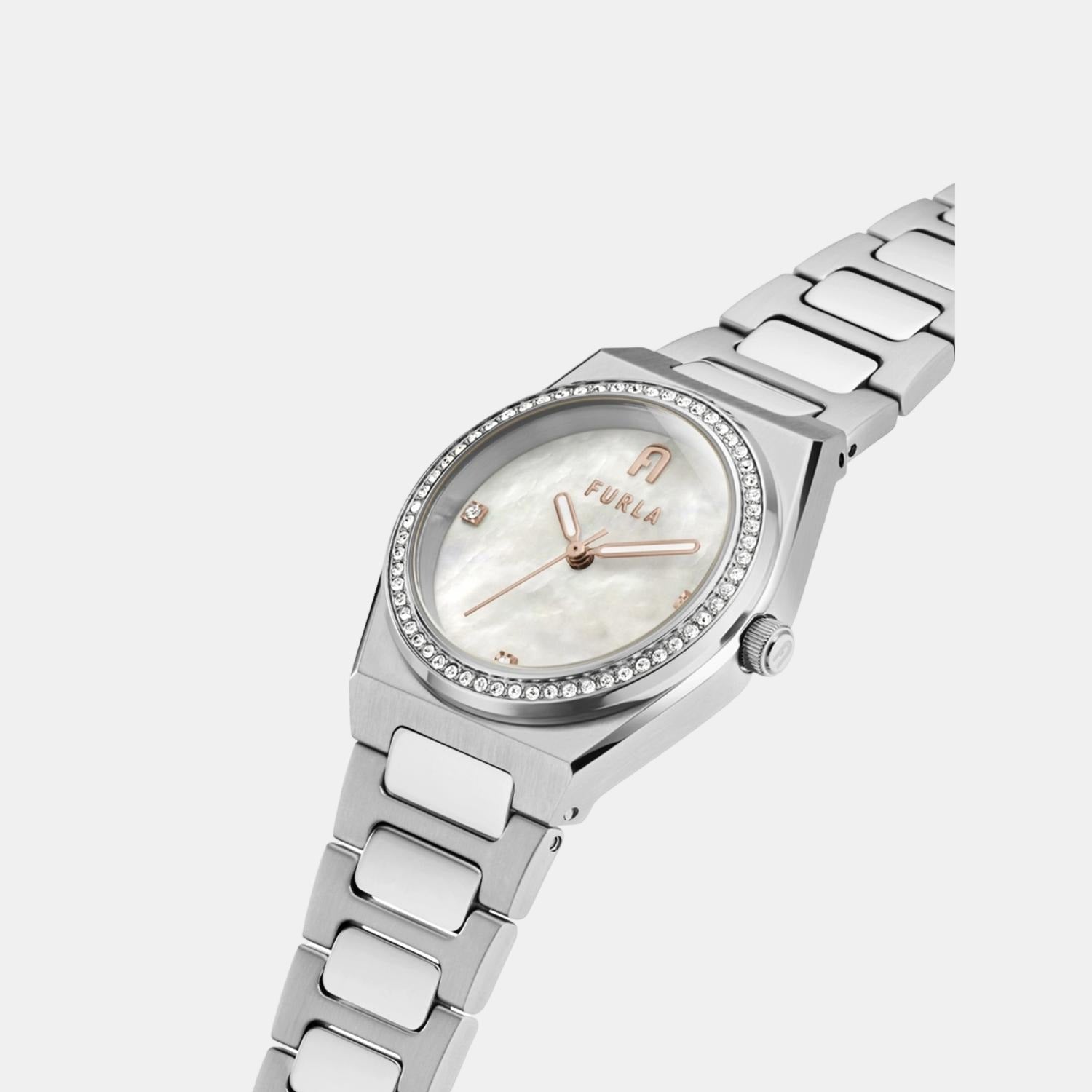 Furla Women Round Two Tone watch