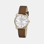 Furla Leather Silver watch