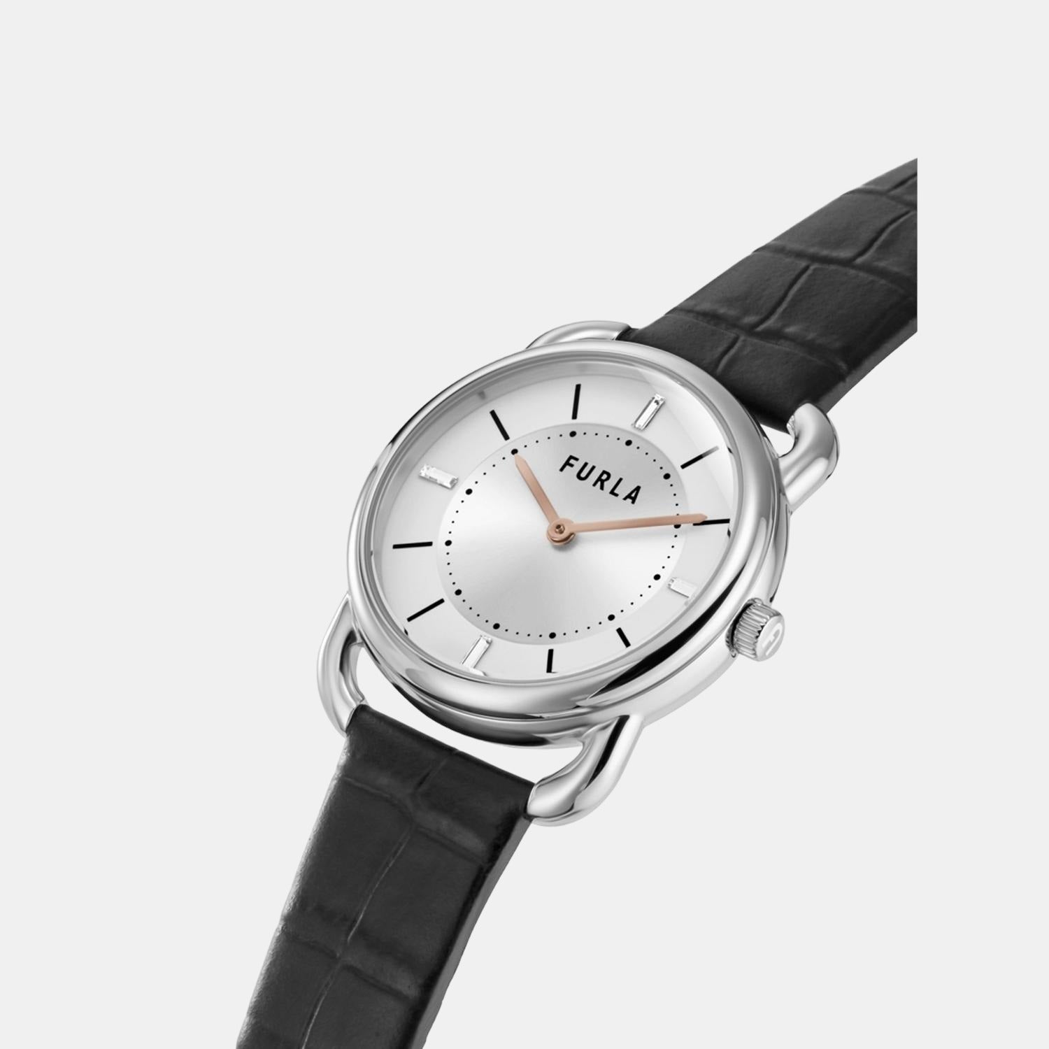 Furla Women Round Silver watch