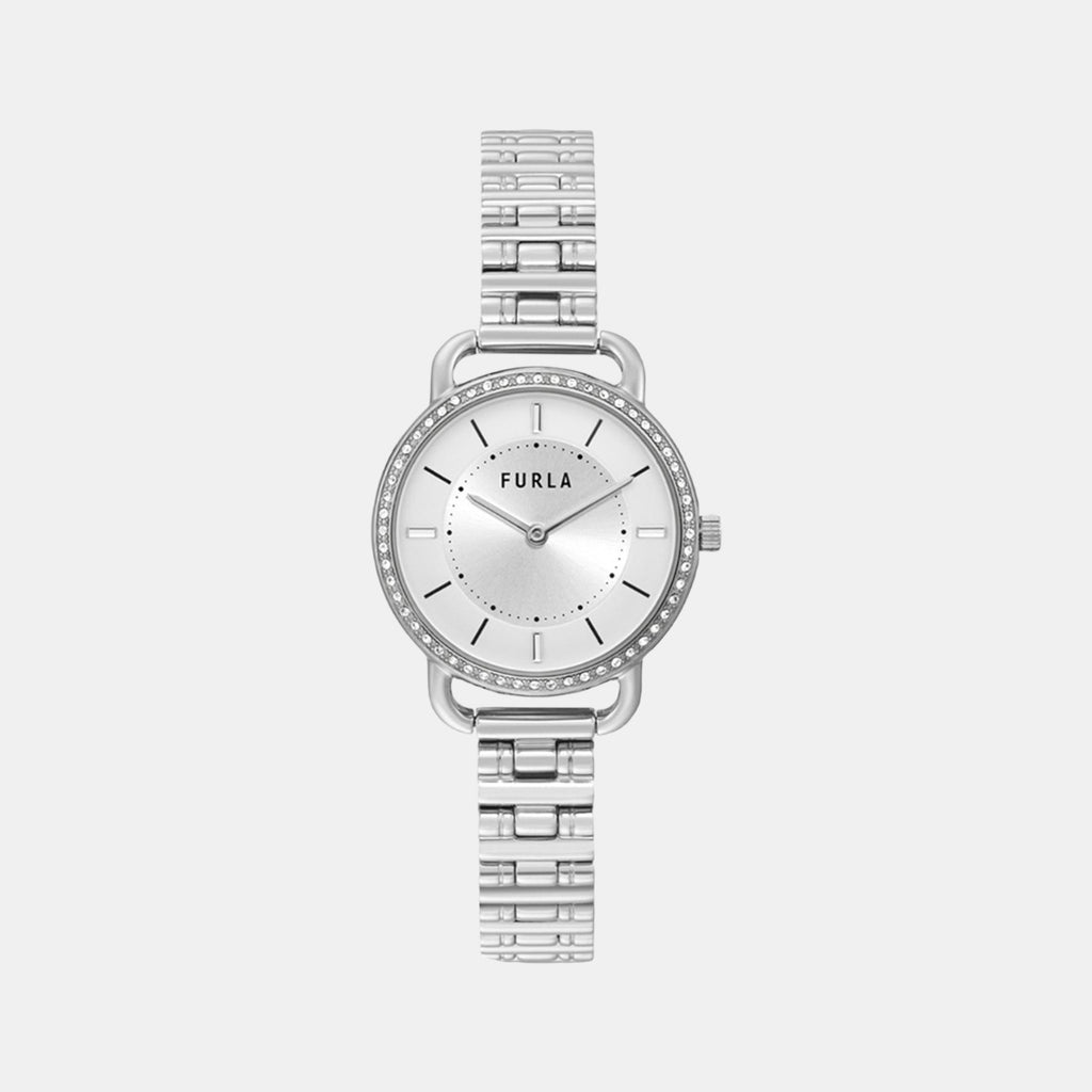 Furla Round Silver Analog watch