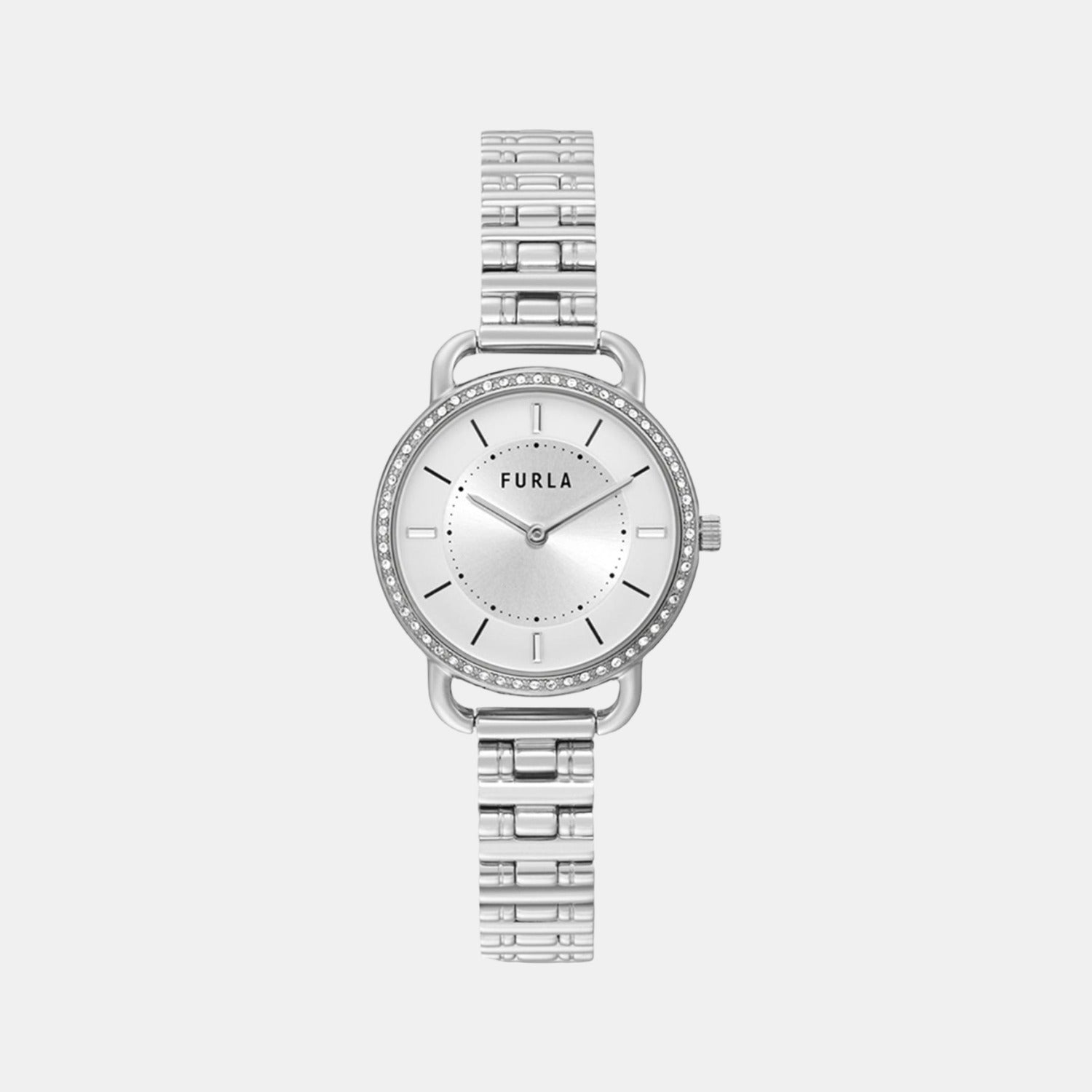 Furla Round Silver Analog watch