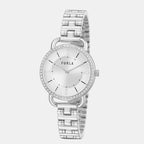 Furla Leather Silver watch