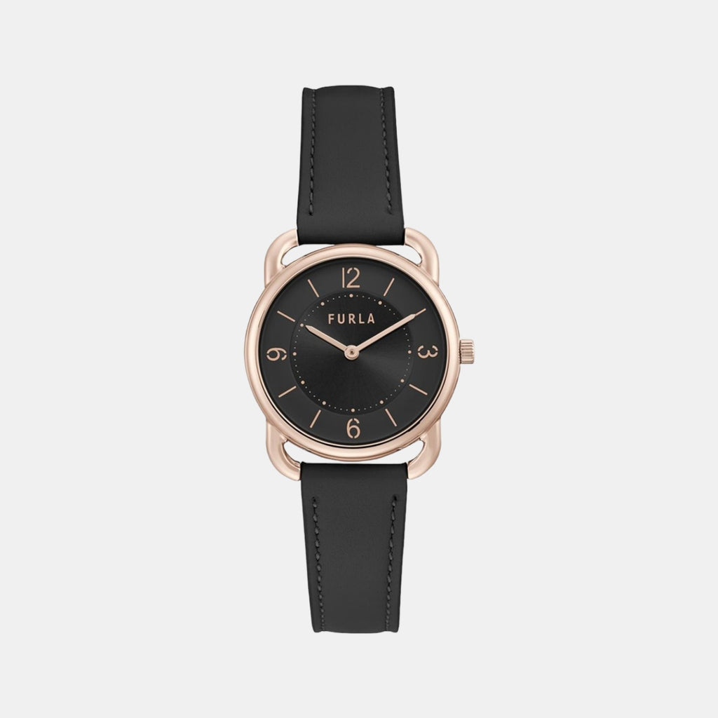 Furla Round Black Analog watch