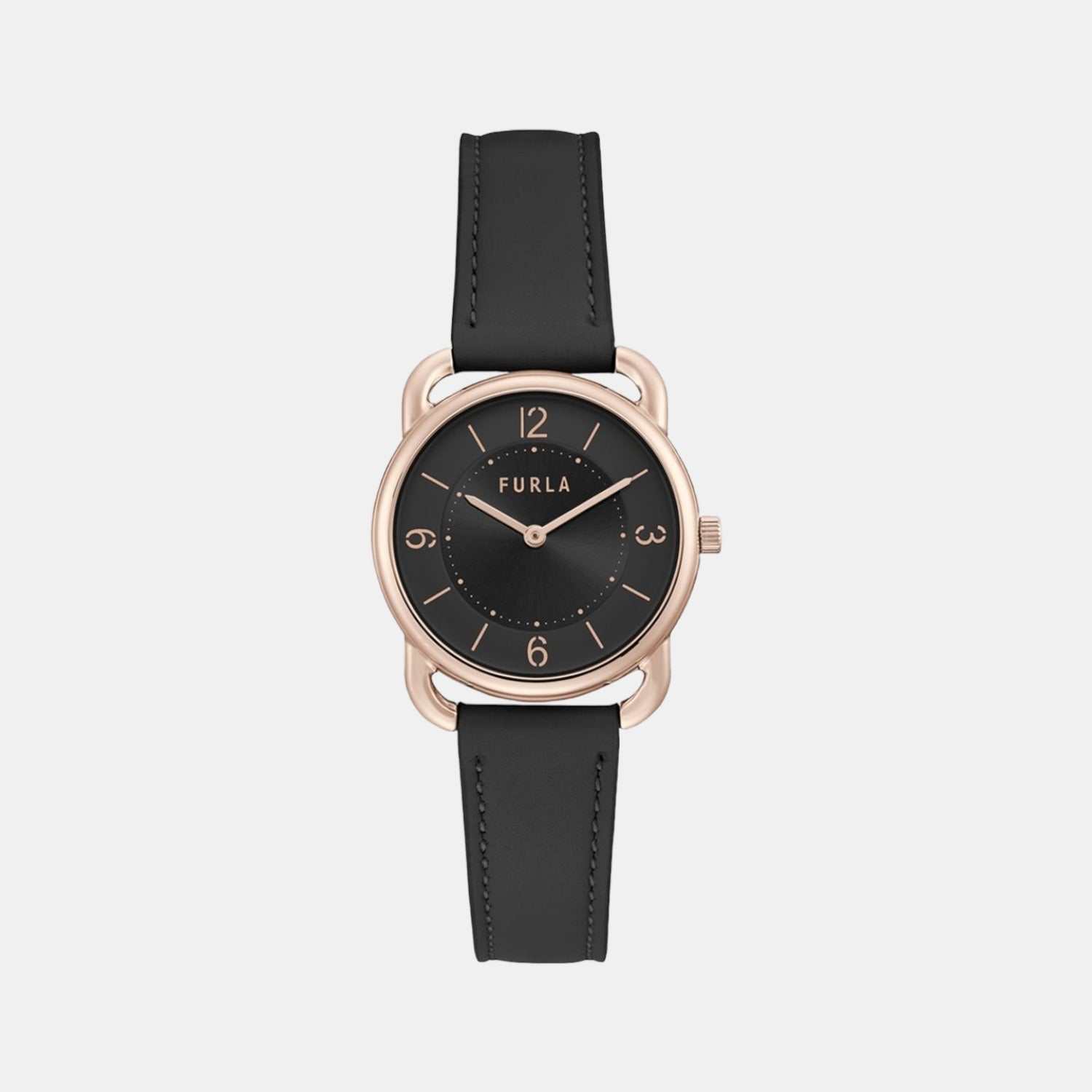 Female Black Analog Leather Watch WW00021013L3