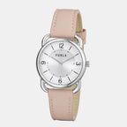 Furla Leather Silver watch
