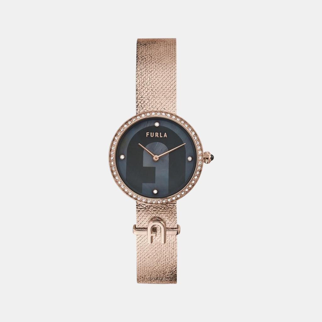 Furla Round Grey Analog watch