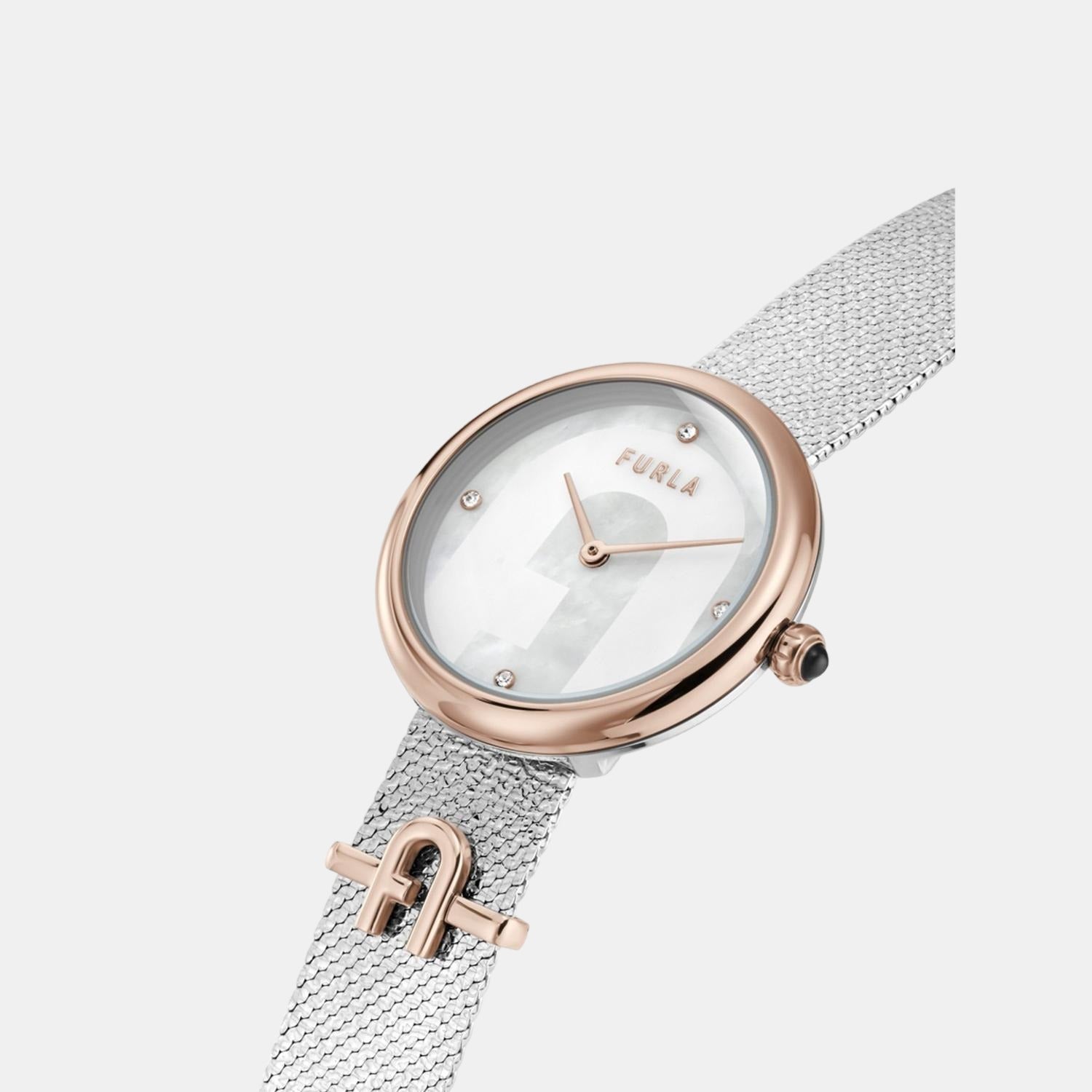 Furla Women Round Two Tone watch