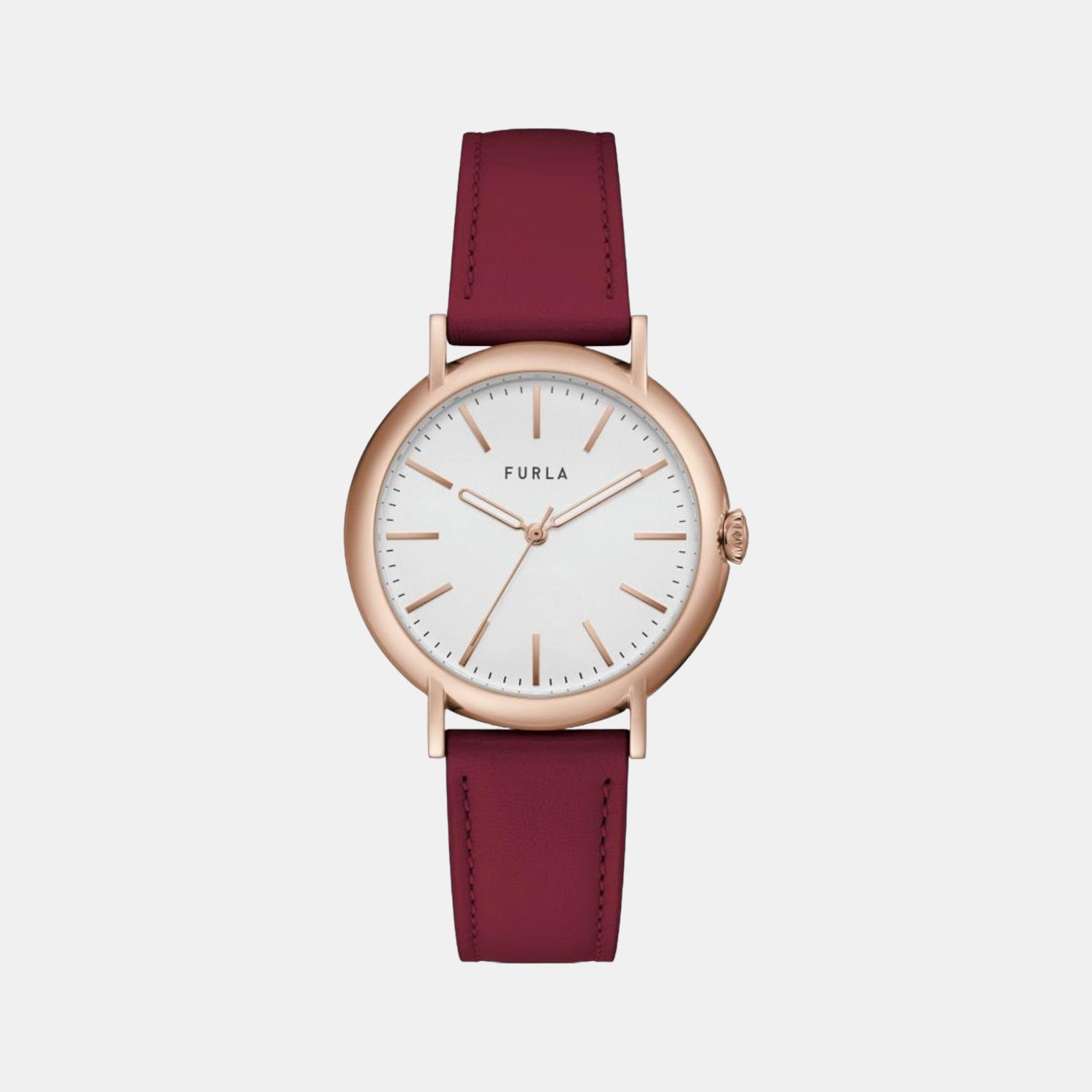 Furla Round Silver Analog watch