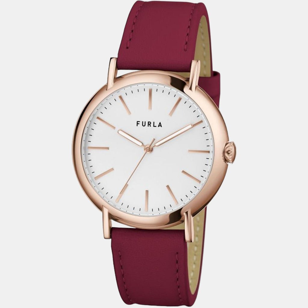 Furla Leather Silver watch