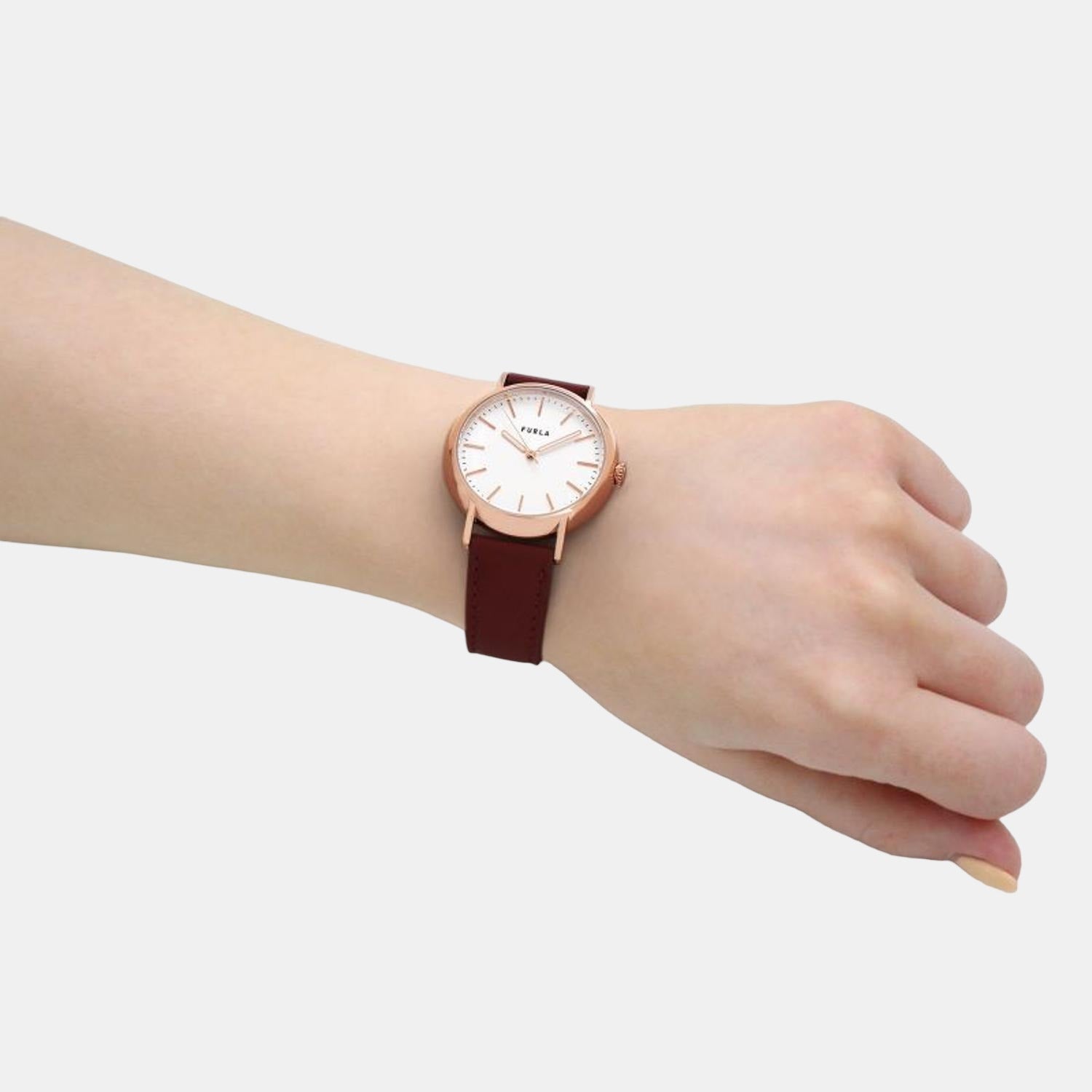 Furla Round Quartz Analog Women watch