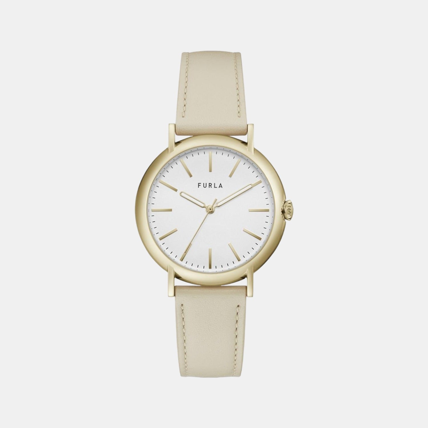 Furla Round White Analog watch