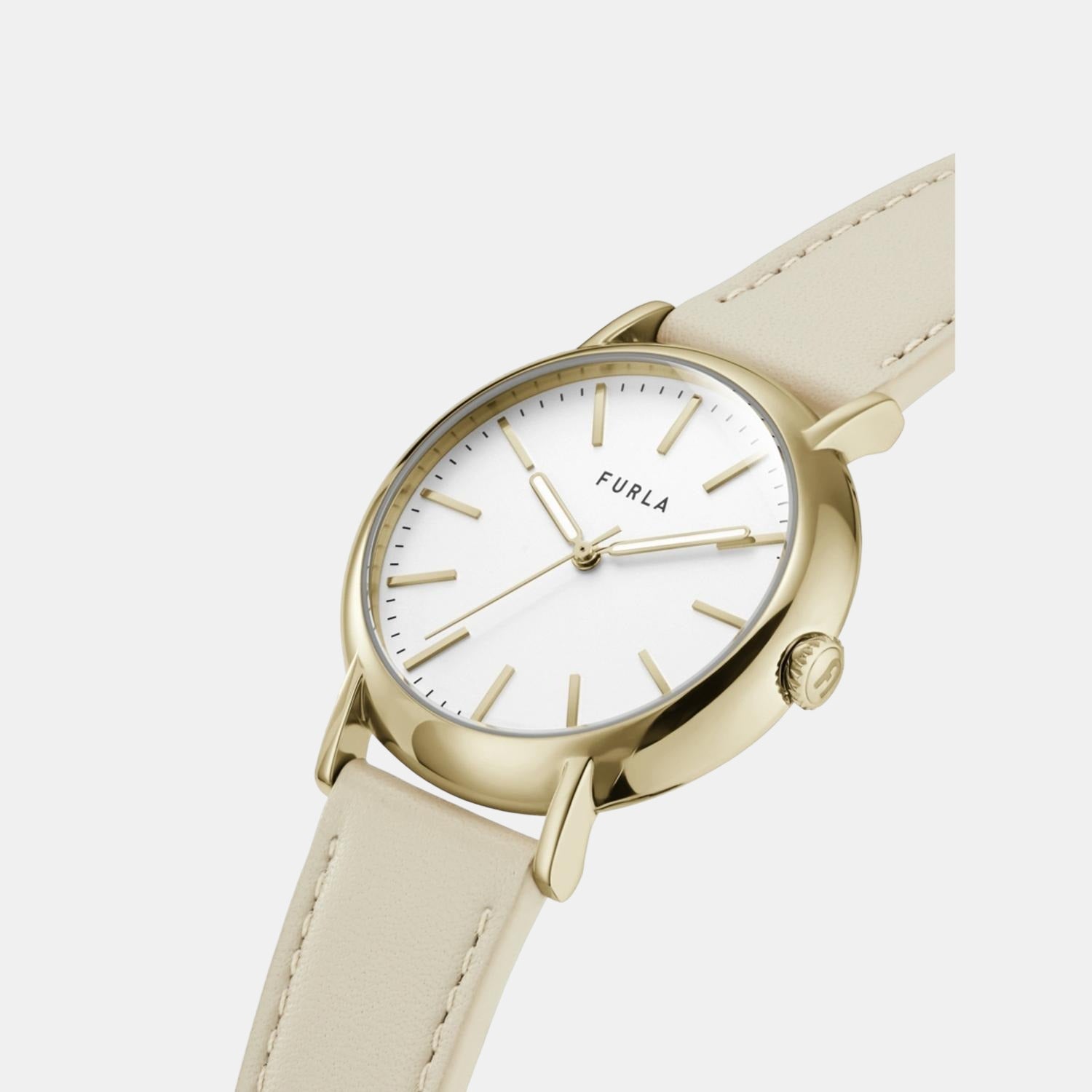 Furla Women Round White watch