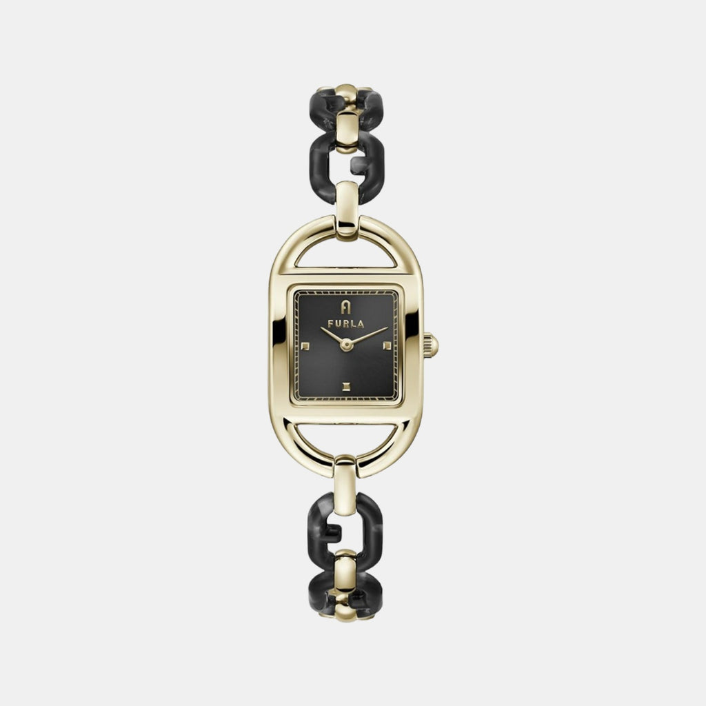 Furla Square Black Analog watch
