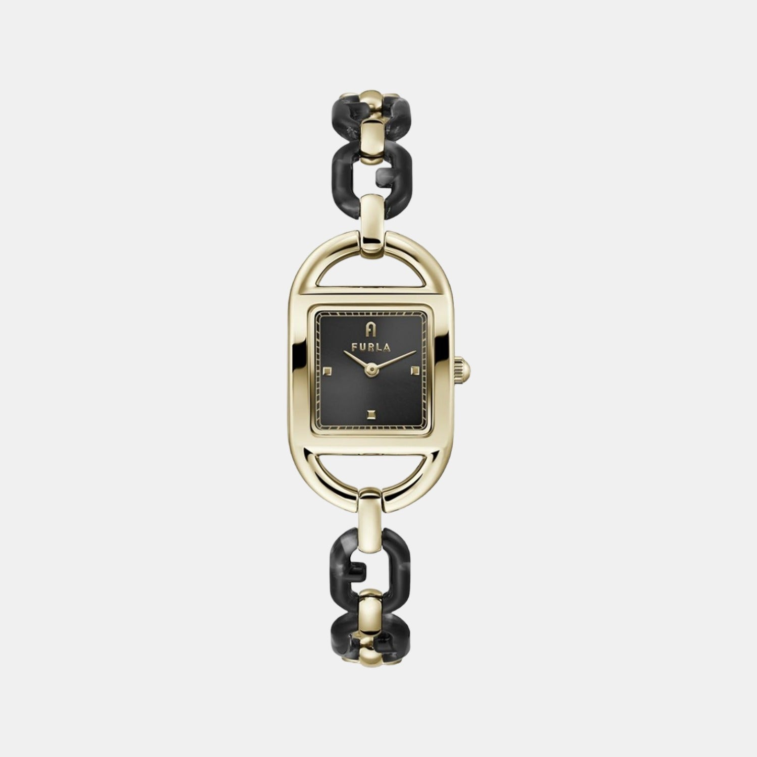 Furla Square Black Analog watch